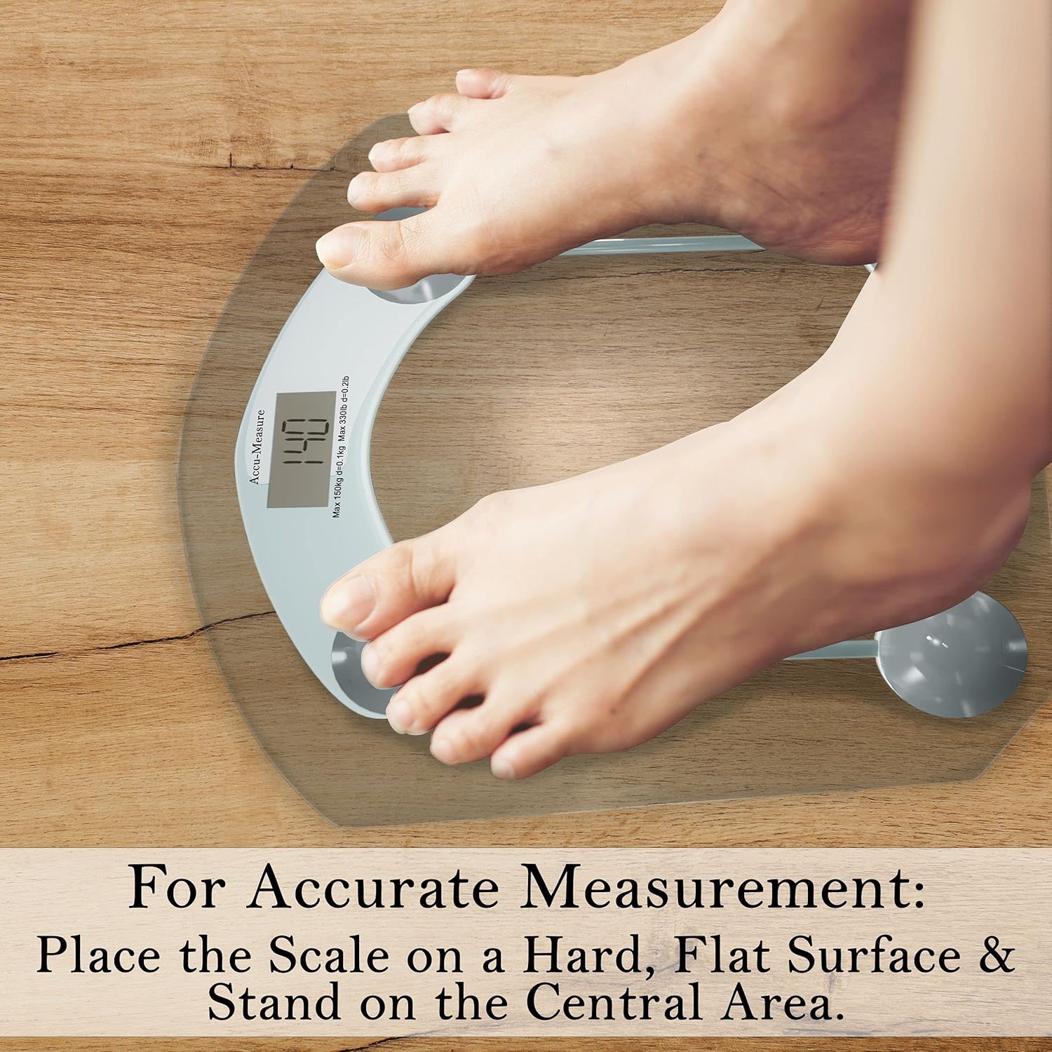 Accu-Measure Digital Scale 400 lbs Accurate Easy Store