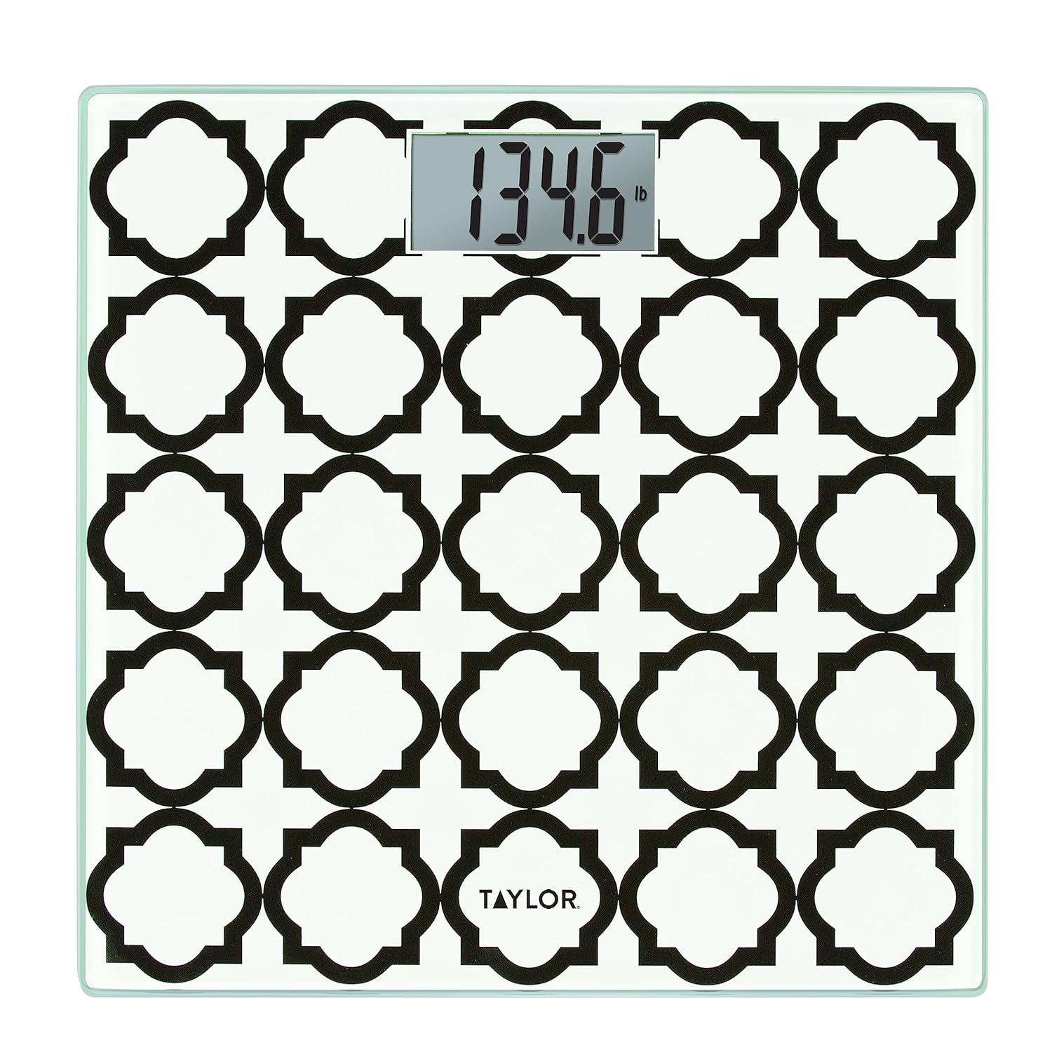 Taylor Glass Digital Bath Scale White Lattice 100 Count